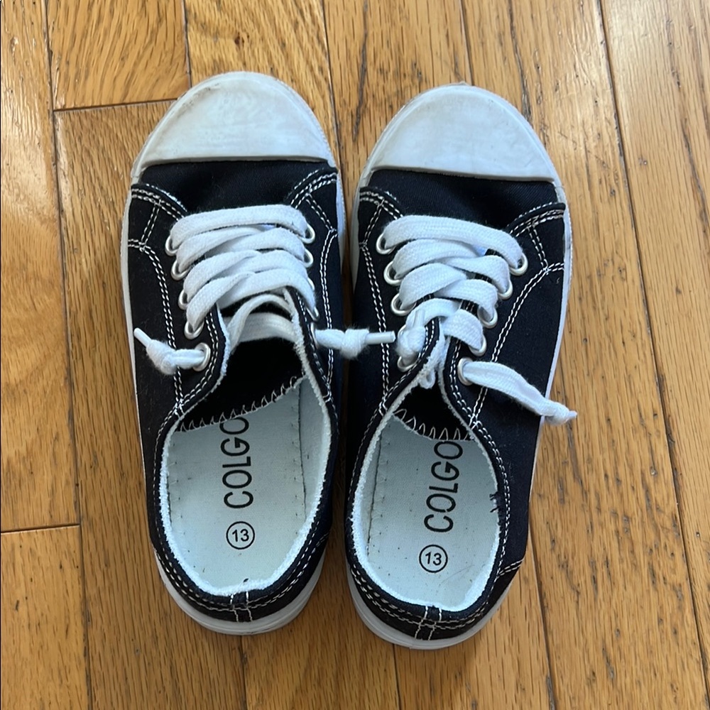 Kids Black Sneakers